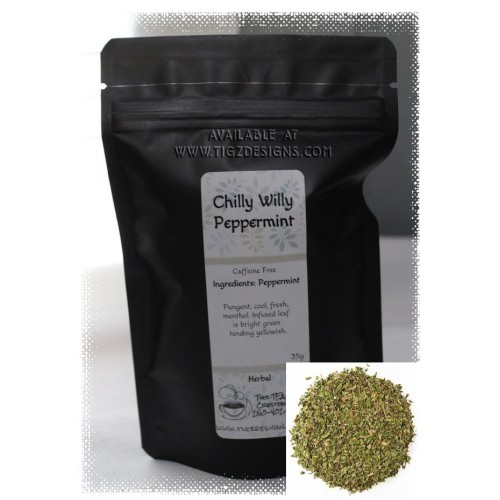 Chilly Willy Peppermint Loose-leaf Tea - Herbal NOVEMBER Tea of the Month